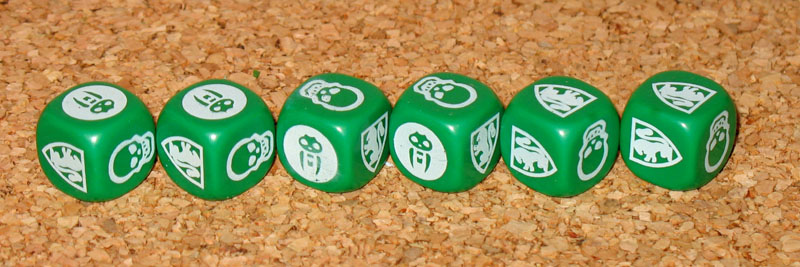 HEROQUEST 2 Bewegungswürfel fast wie neu * rote Würfel 